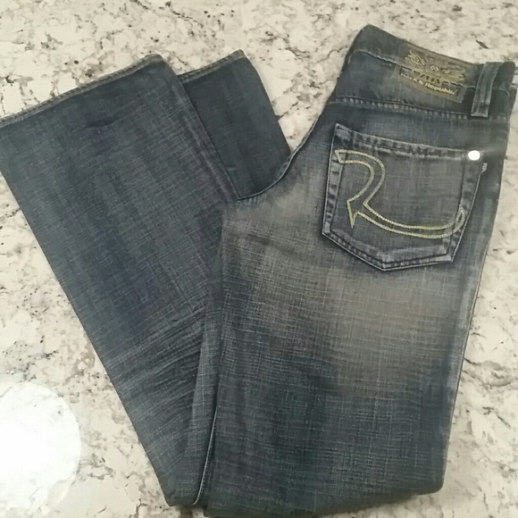 Rock & Republic EUC Dark Jeans 28 Button Fly C2 - Picture 3 of 8